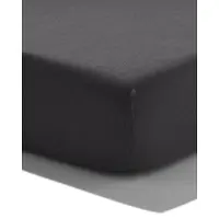 HEMA Topper Hoeslaken Zacht Katoen 180x200 Donkergrijs (donkergrijs)