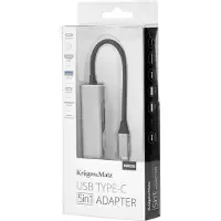 Krüger&Matz Adapter (HUB) C tipo USB prie HDMI, Docking station + USB-hub