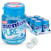 Mentos 4x Gum Pure Fresh Freshmint Suikervrij 6 X 30 Stuks