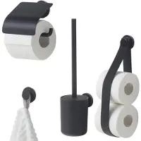 Tiger Urban toilet accessoires 4-delig hangend zwart