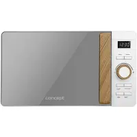 Concept Model MT4420WH, werkblad, solo-magnetron, 20 liter, 800 watt, ingebouwd display, knoppen, draaiknop