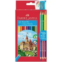 Faber-Castell Kleurpotloden 12 stuks + 3 dubbelzijdige potloden