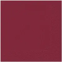 Duni Servetten Bio 3-laags 33 X 33 Cm Papier Bordeaux 20 Stuks
