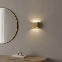 Artdelight Wandlamp Diaz 1L Goud geborsteld