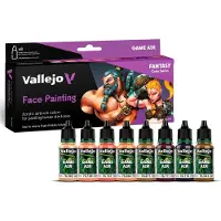 Wittmax Hobbyverf Acrylverf - 72204 Game Air - Fantasy Gezichtsschildering Kleurenset - Acryl Set 8x Verf set - 8x 18 ml