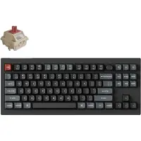 Keychron V3 Ultra - Mechanisch Toetsenbord - Draadloos - US Qwerty - 80% - Rode Switch - Zwart