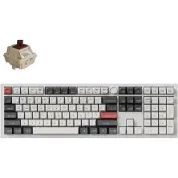 Keychron Q6 Ultra - Mechanisch Toetsenbord - Draadloos - US Qwerty - 100% - Bruine Switch - Wit