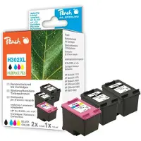 Peach Multi Pack Plus - 3-pack - Zwart, kleuren (cyaan, magenta, geel)