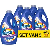 Dash Vloeibaar Wasmiddel Gouden Orchidee 5 x 26 Wasbeurten - 5 x 1170 ml - Voordeelverpakking