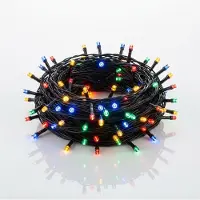 Spetebo LED kerstverlichting, kleurrijk - 80 LED's / 9 meter - Decoratieve verlichting voor buiten met timer