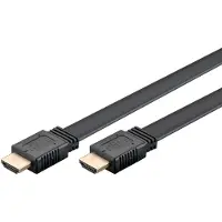Goobay hoge-snelheid HDMI platte kabel met Ethernet (4K@60Hz), 5 m