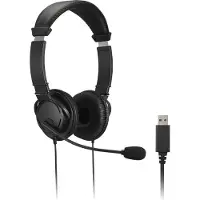 Kensington K33065WW Hoofdtelefoon, Hi-Fi, USB, met microfoon en bediening voor volume