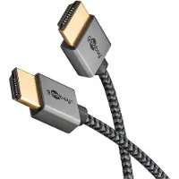 Goobay Plus HDMI kabel | Slimline | HDMI2.0 (4K 60Hz + HDR) | 1 meter