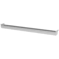 Hjh OFFICE PRO KC18 S | Horizontale kabelgoot | zilver - Zilver 180 cm