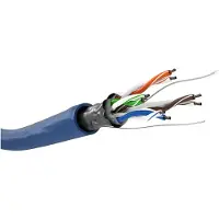 Goobay CAT 5e Network Cable, F/UTP, 100 m, blue