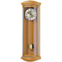 AMS 5080/16 - Klok - Hout - 82x26 cm- Bruin