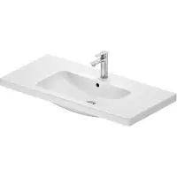 Duravit DU D-Code 2.0 MWT, 1000x480 mm, met overloop, wit, 1 stuk.