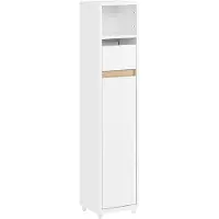 SoBuy Armoire Salle de Bain Compacte 20x20x96 cm Blanc