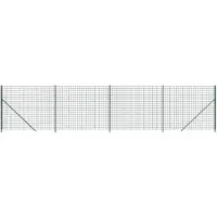 vidaXL Draadgaashek met flens 1,4x10 m groen