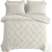 Sleeptime Lazy Dekbed Zonder Overtrek - Velvet - Beige/Off White 200 x