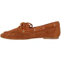 La strada Loafer Cognac Textiel - Damesschoenen - Maat - 38