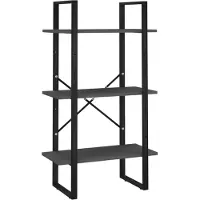 vidaXL Opbergrek 60x30x105 cm bewerkt hout grijs