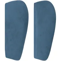 vidaXL Hoofdbord met randen 103x23x78/88 cm fluweel donkergrijs