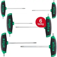 Wiha Stiftsleutelset met dwarsgreep ComfortGrip | TORX 6-delig met zijpunt | 45622 - 45622