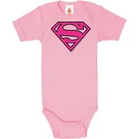 Logoshirt Rompertje/body pink / rosa