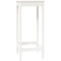 vidaXL Bartafel 50x50x110 cm massief grenenhout wit