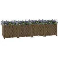 vidaXL Verhoogd bed 160x40x38 cm polypropyleen