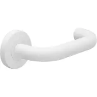 Intergriff Deurkruk (2x) Valentina rond model u 20mm haaks op rozet mat wit PVD gecoat | Witte deurklinken