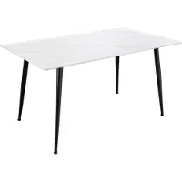 Riess Eettafel MILANO 140cm keramiek wit