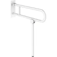 Delabie Opklapbare Basic Greep Met Voet Ø32 L.760 Wit Epoxy