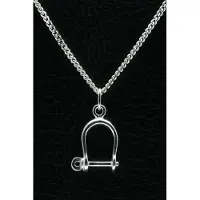 MOOYE ® - Collectie Zilveren Harpsluiting ketting hanger - groot