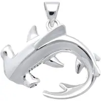 MOOYE ® - Collectie Zilveren Hamerhaai kettinghanger