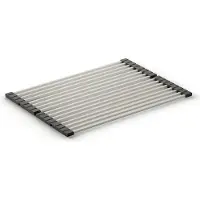 NABER FILO inklapbare afdruiprek van roestvrij staal en siliconen / 325 x 450 mm / Accessoires / Afdruipmat