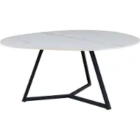 Invicta Salontafel MARVELOUS 90cm keramiek wit