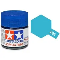 Tamiya Hobbyverf Acrylverf - X-23 Blue Clear - Gloss - Acryl - 23ml Verf potje - 23 ml