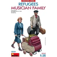 Other Modelbouwpakket Militaire voertuigen - 38084 Vluchtelingen - Muzikanten Familie - 2 Figuren Plastic - 1:35 - Modelbouw