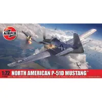 Wittmax Modelbouwpakket Militaire voertuigen - 01004B North American P-51D Mustang Plane Plastic - 1:72 - Modelbouw