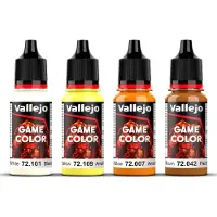 Vallejo Hobbyverf Acrylverf - 72395 Game Color - Goud NMM Kleurenset - Acryl Set 4x Verf set - 4x 18 ml