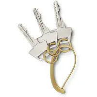 Georg Jensen Shades Sleutelhanger - 6,8 cm - RVS - Goudkleurig