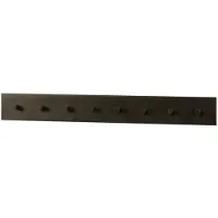 Lt-luce Kapstok Tubo hoog Mat Donkergrijs Roede & Hoedenplank 2x10 Haken 100cm