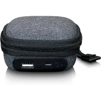 Lenco PBC-10GY - Case met ingebouwde powerbank - Voor oordopjes en accessoires - 1000 mAh - Grijs