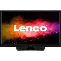 Lenco LED-2423BK - 24 Inch HD LED TV - DVB-T2 - DVB-C - DVB-S2 - 12V - Zwart