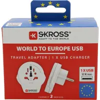 Skross World To Europe + Usb Adapter