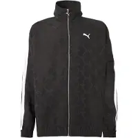 Puma Trainingsjack 'T7' donkergrijs / zwart / wit