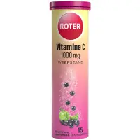 Roter 2+2 gratis: Vitamine C 1000 mg Appel- Zwarte Bes 15 bruistabletten