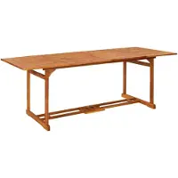 vidaXL Tuintafel 220x90x75 cm massief acaciahout
